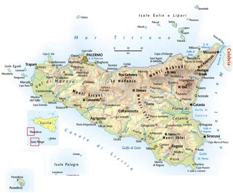 Mappa della Sicilia con evidenziata la località di Porto Palo di Menfi