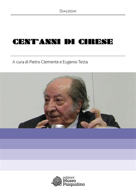 Ritratto di Alberto Mario Cirese o copertina del libro