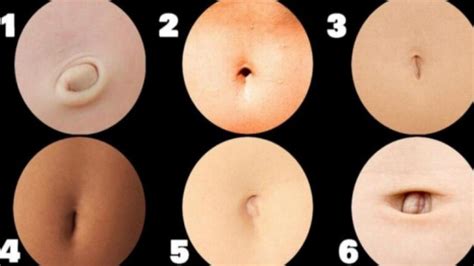 Varietà di forme dell'ombelico umano