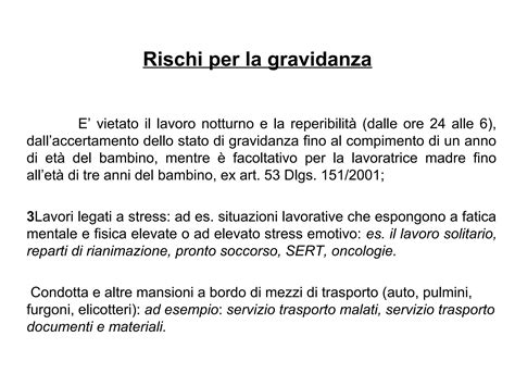 Infografica: Esempi di mansioni a rischio in gravidanza