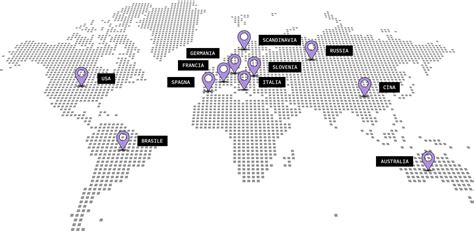Mappa delle sedi globali di Cybex e dei centri di produzione Goodbaby International