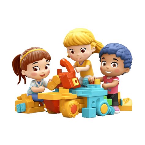 Scene di bambini che giocano felici con diversi giocattoli Smoby