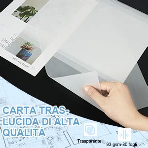 Tracciati di carta da lucido esposti