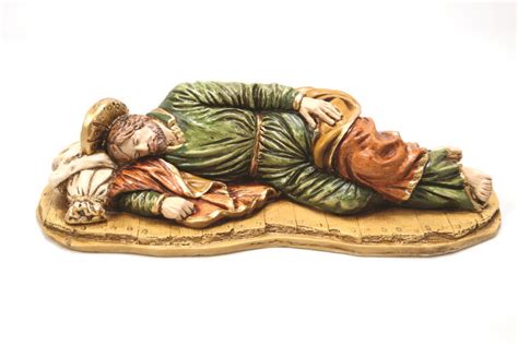 Mary contemplating sleeping Jesus