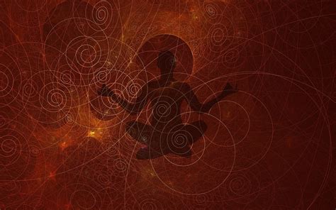 Spiritual peace illustration