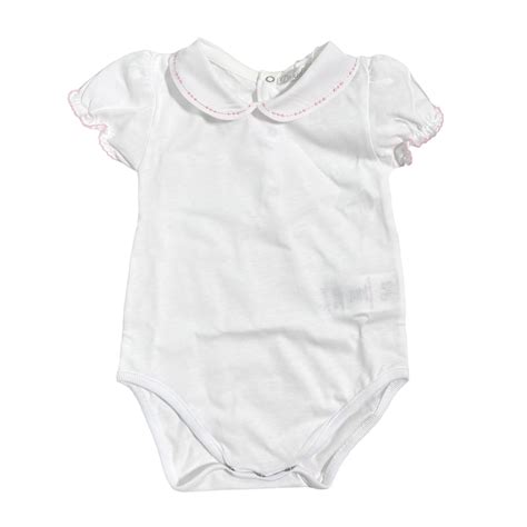 Body neonata bianco in cotone