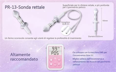 Sonda rettale e le sue componenti