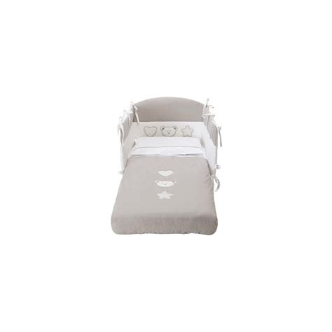 Completo piumone sfilabile Pali con ricami