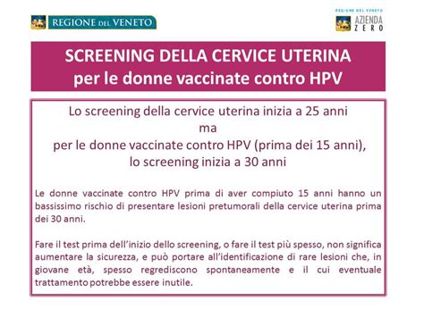 diagramma che mostra l'importanza dello screening cervicale e la prevenzione