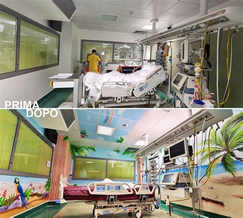 Illustrazione di un reparto di terapia intensiva pediatrica