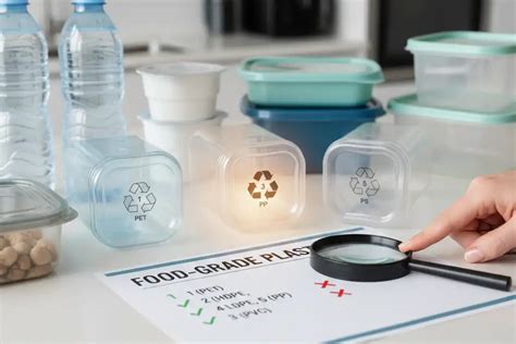 Dettaglio di un vassoio per seggiolone in plastica per uso alimentare