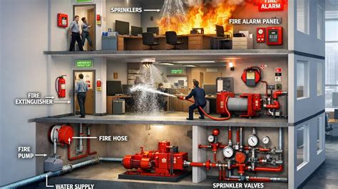 schema illustrativo sulla sicurezza antincendio negli spazi ristretti