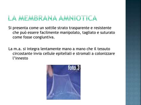 Preparazione e Applicazione della Membrana Amniotica