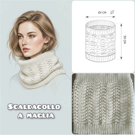 Diagramma delle misure ideali per uno scaldacollo
