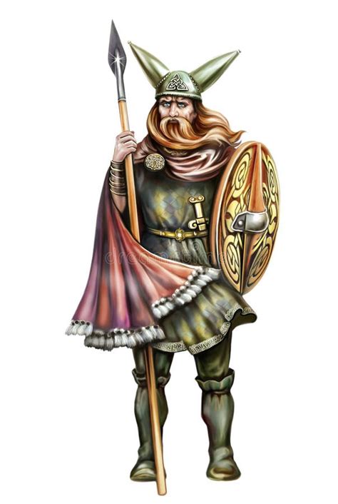rappresentazione antica di un guerriero celtico in battaglia
