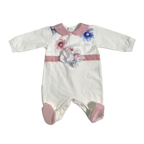 tutina in cotone a fantasia per neonata