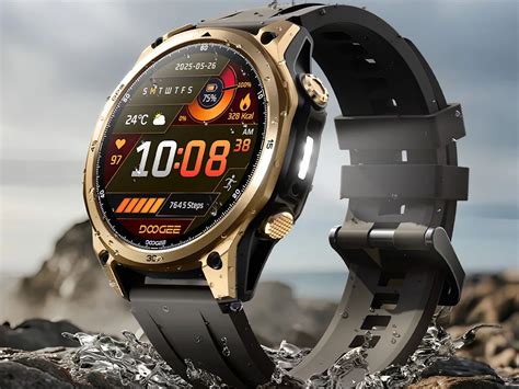 Smartwatch impermeabile in una pozzanghera