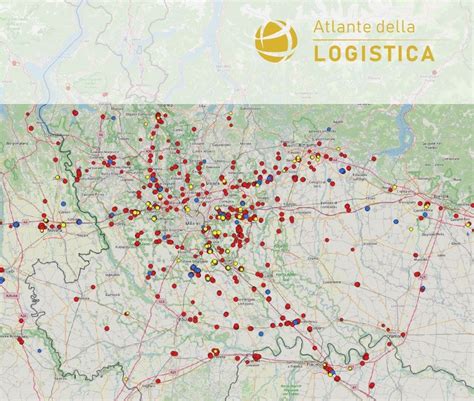 mappa logistica dei centri di distribuzione e corrieri espresso