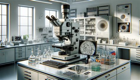 laboratorio con attrezzature scientifiche