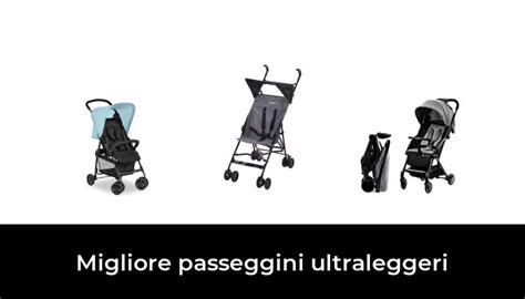 Schema comparativo di diversi modelli di passeggini ultraleggeri