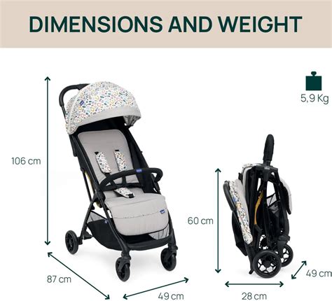 Passeggino ultraleggero pronto per essere imbarcato come bagaglio a mano