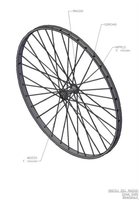 Primo piano di una ruota da bicicletta per bambini con catarifrangenti