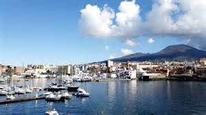 Veduta storica di Torre del Greco con asini da soma