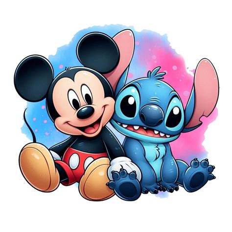 Mickey Mouse e Stitch
