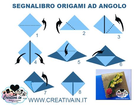 Segnalibro origami angolare